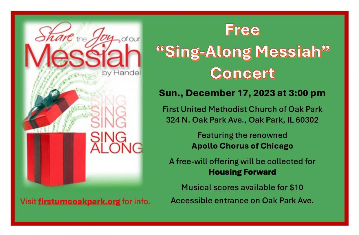 Sing-Along Messiah Flyer