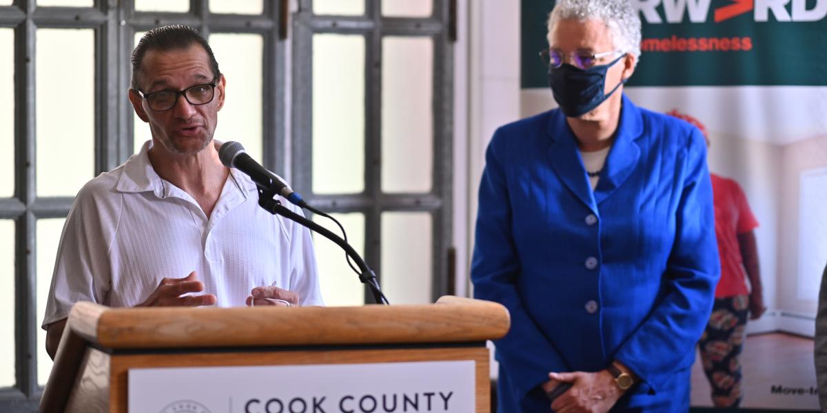 Housing Forward's Medical Respite Center Highlighted in Cook County Press Conference