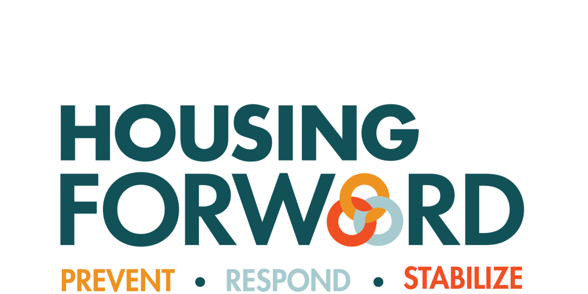 Housing Forward Logo with Prevent, Respond, Stabilize