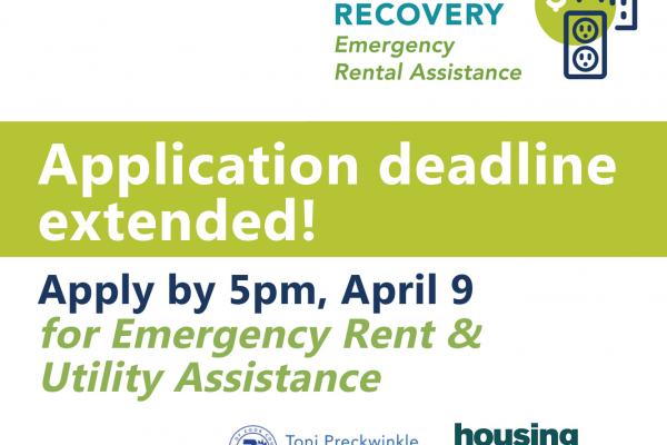 Applications Extended for Emergency Rental Assistance