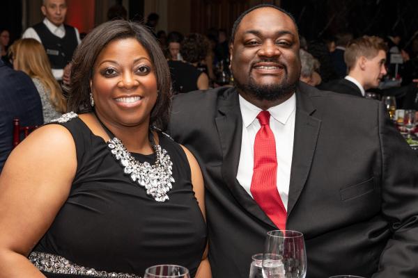 Tecara and Christopher Parker at the 2019 Housing Forward Have-a-Heart Gala