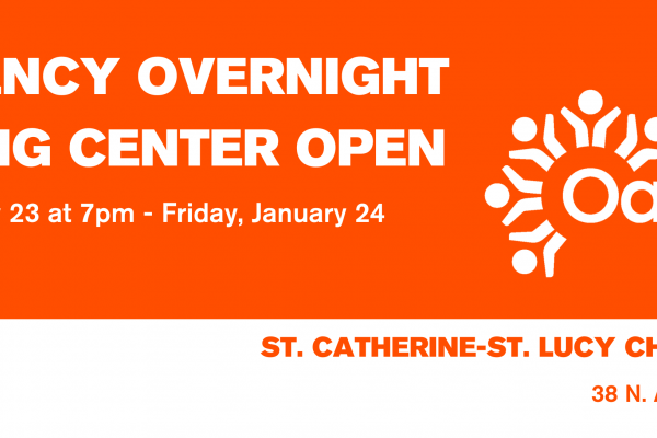 emergency warming center open