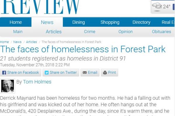The faces of homelessness in Forest Park