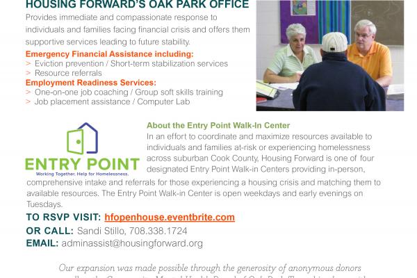 Housing Forward Open House of New Oak Park Office - September 22