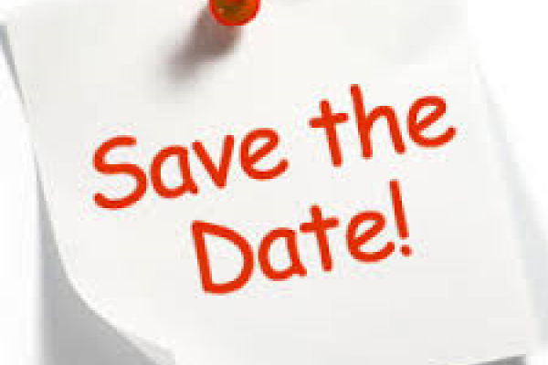 Save the Date for these upcoming events.