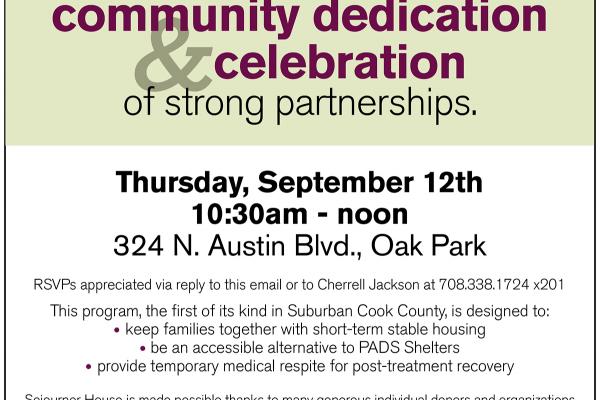 Sojourner House Community Dedication