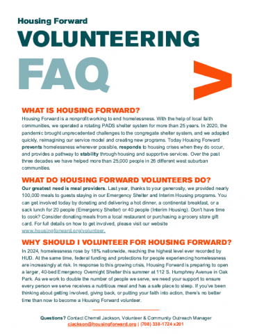 Volunteering FAQ