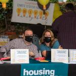 Housing Forward volunteer Jack Lovell and staff member Lynda Murphy