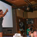 Comedienne, veteran, and former client Serena Monay gives a comedy performance